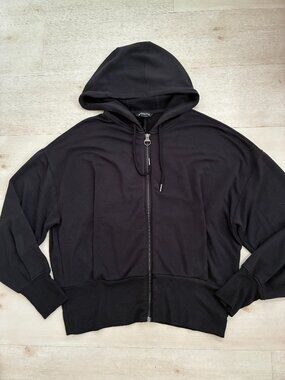 Athleta Balance Full Zip Hoodie in Black Style #860065 Size Large